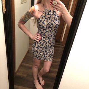 Sunflower bodycon dress